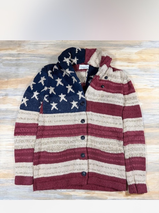 Ralph Lauren Sweaters - Ralph Lauren Vintage American flag cardigan RARE